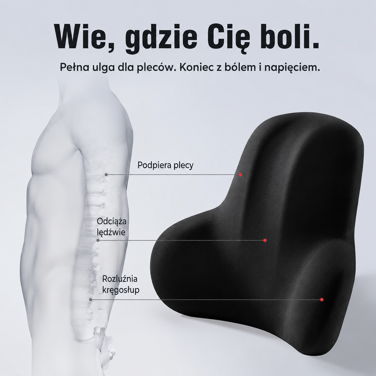 Zestaw DriveSoft - Zagłówek + Podparcie Lędźwiowe Memory Foam