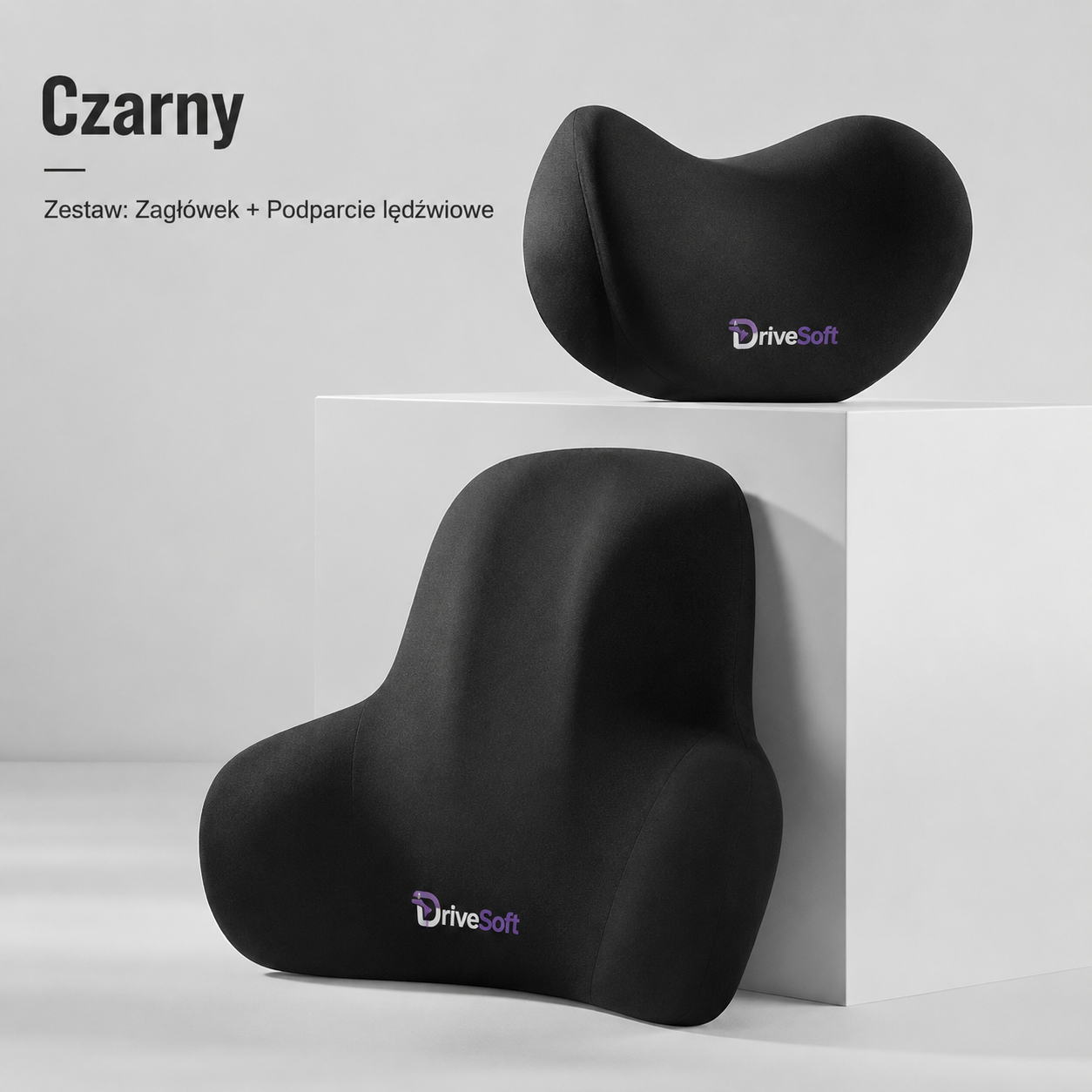Zestaw DriveSoft - Zagłówek + Podparcie Lędźwiowe Memory Foam